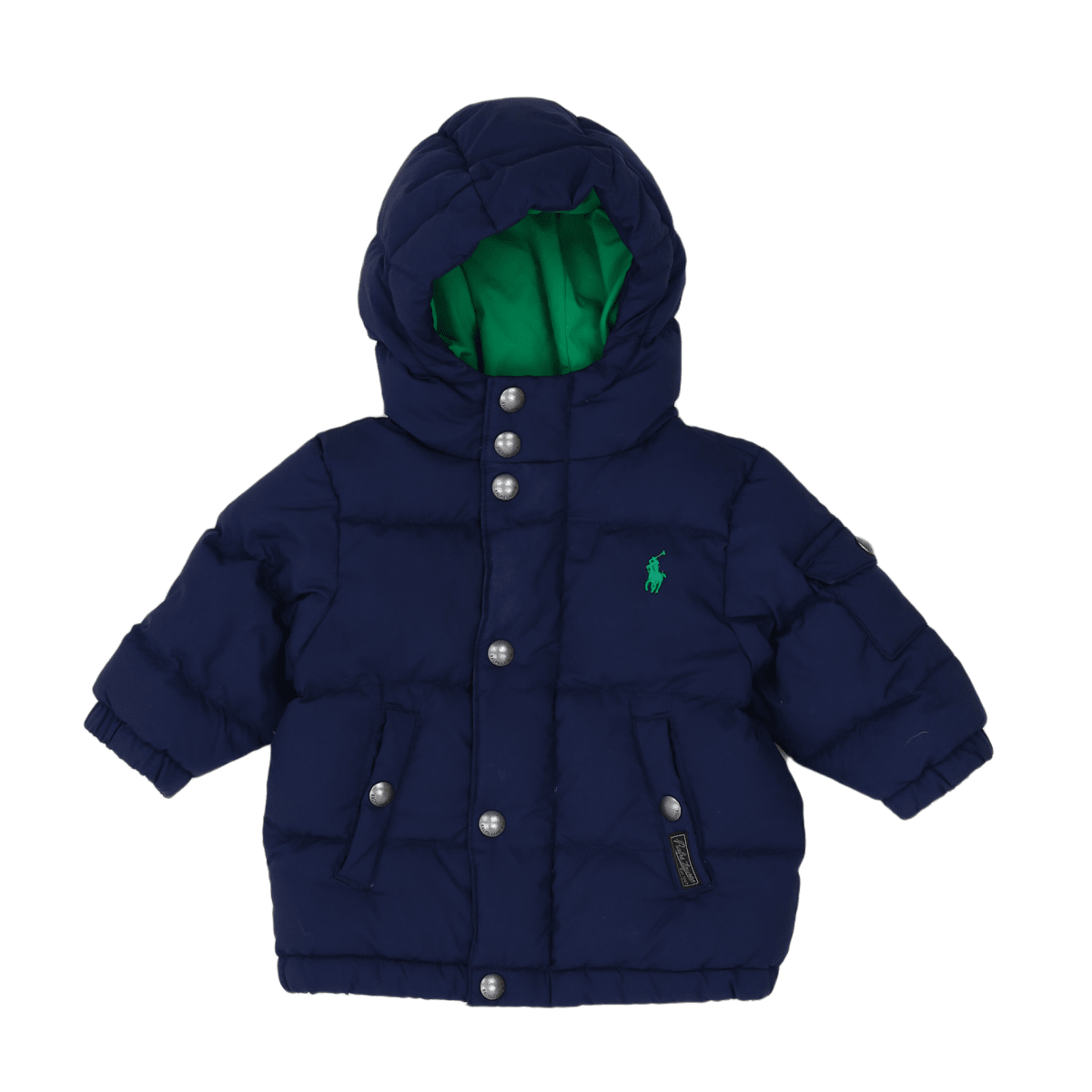 RALPH LAUREN - DOUDOUNE - BLEU, VERT - 9 MOIS