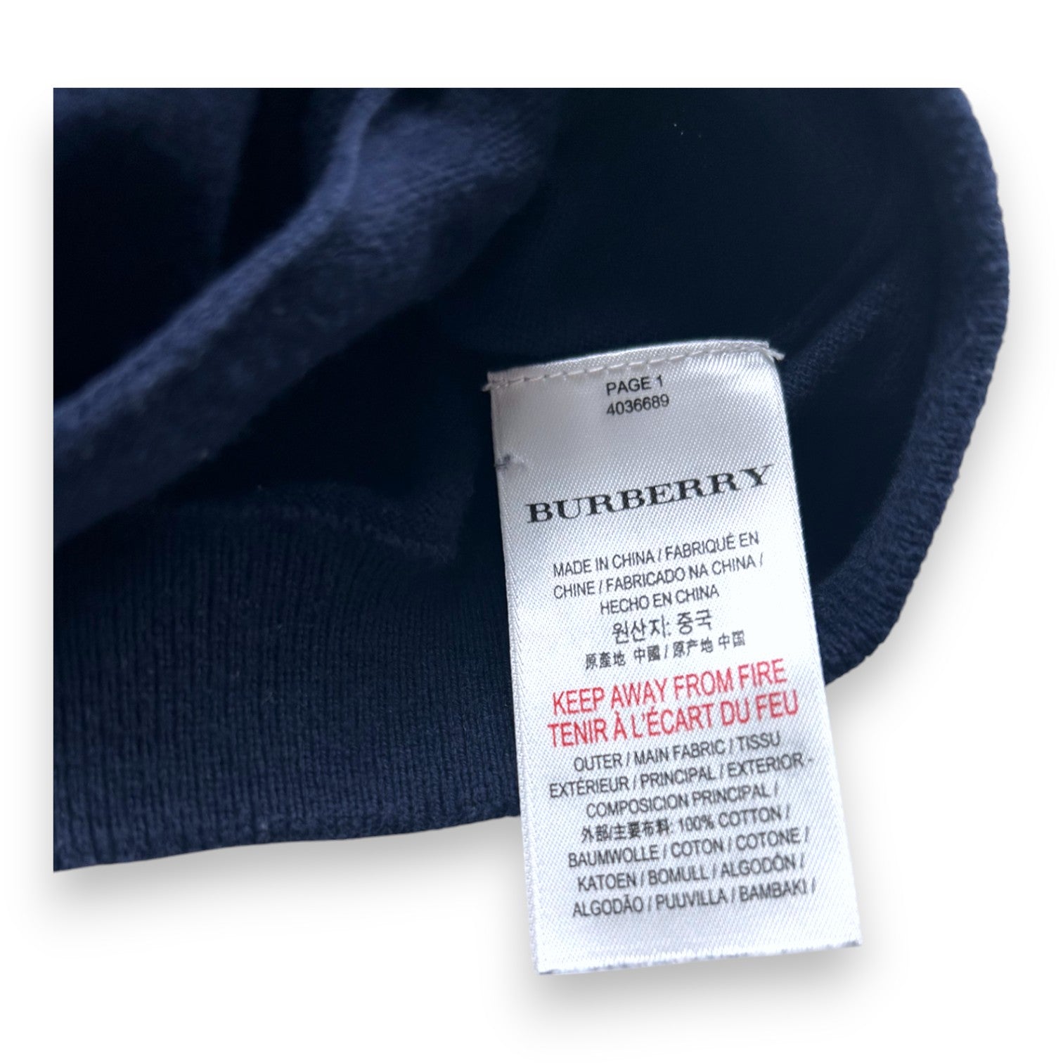 BURBERRY - VEST - BLUE - 3 YEARS