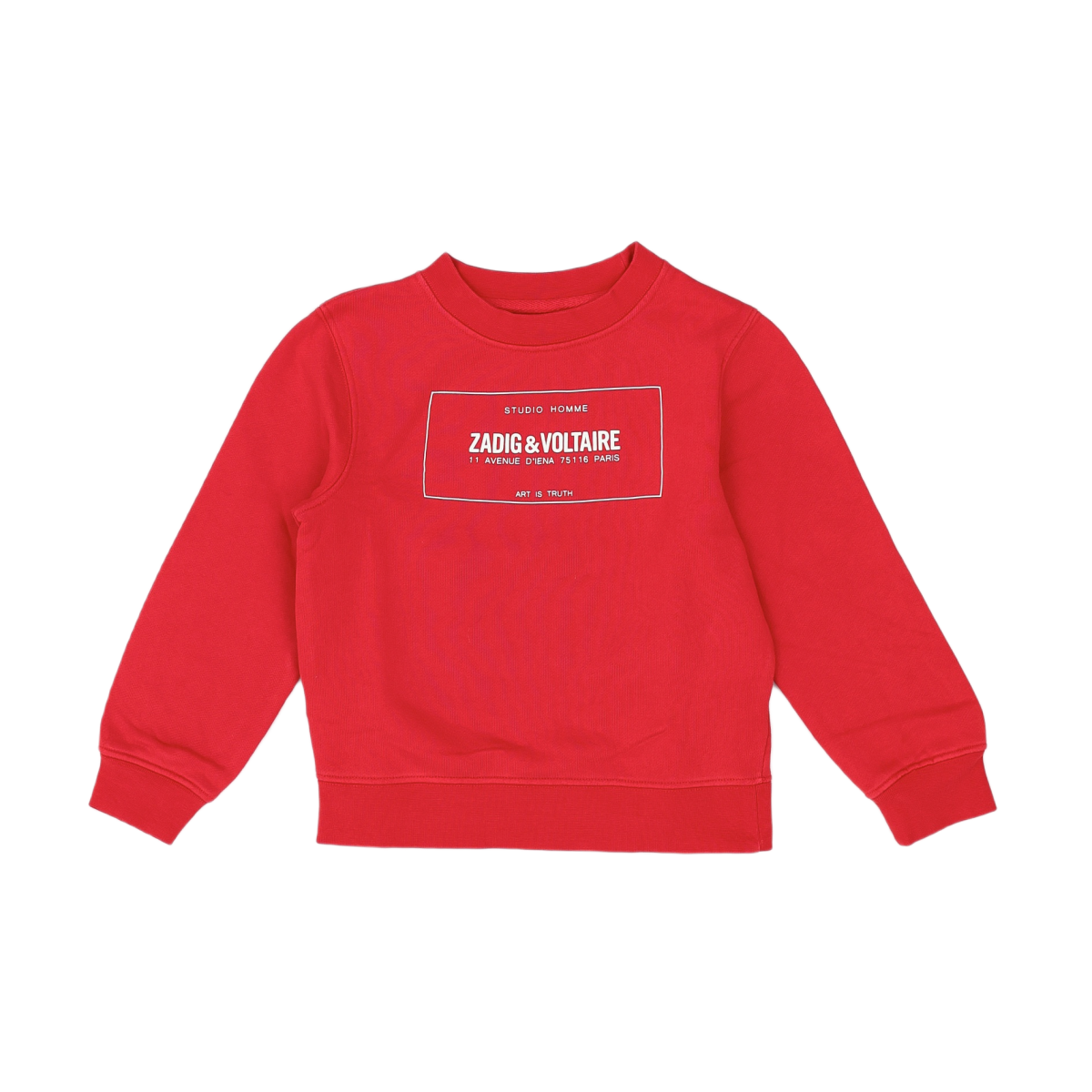 ZADIG & VOLTAIRE - PULL - ROUGE - 6 ANS