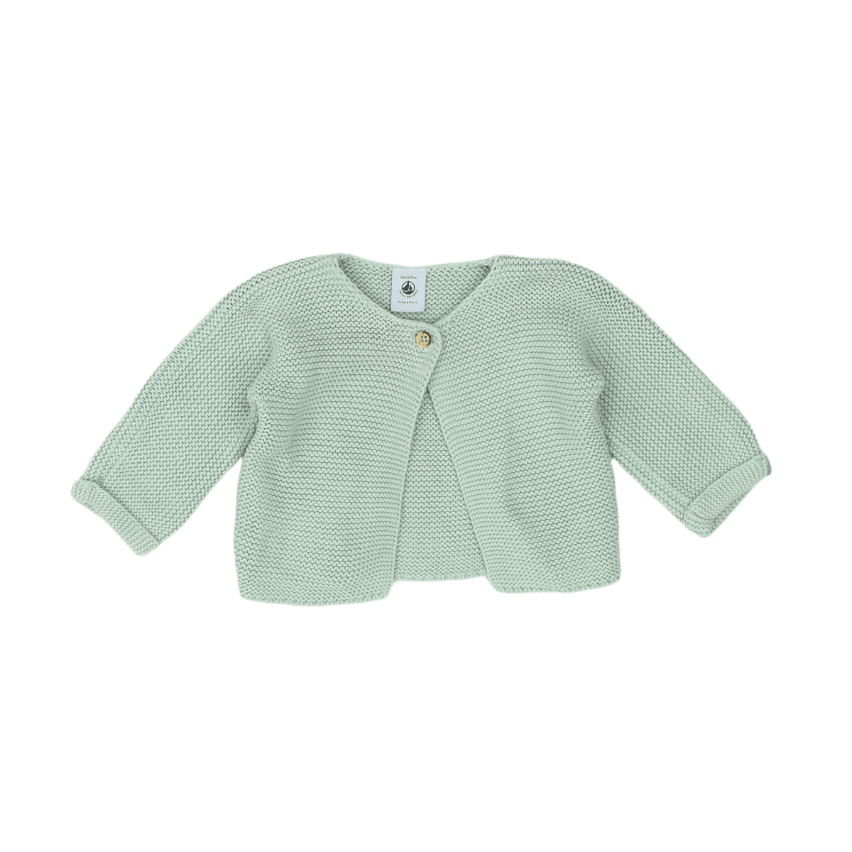 PETIT BATEAU - CARDIGAN - VERT - 6 MOIS