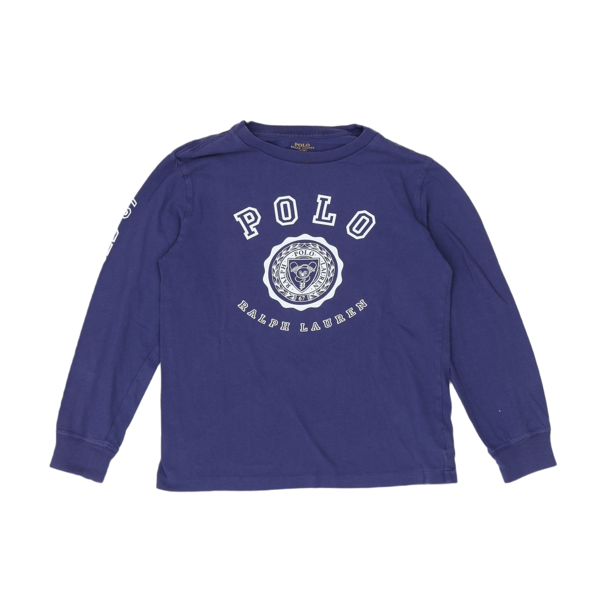 RALPH LAUREN - T-SHIRT - BLEU - 7 ANS