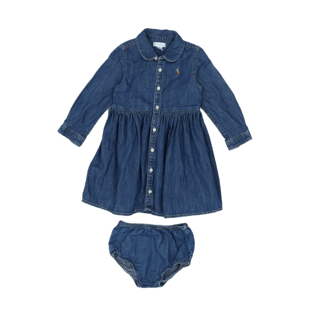 RALPH LAUREN - ROBE - BLEU - 24 MOIS