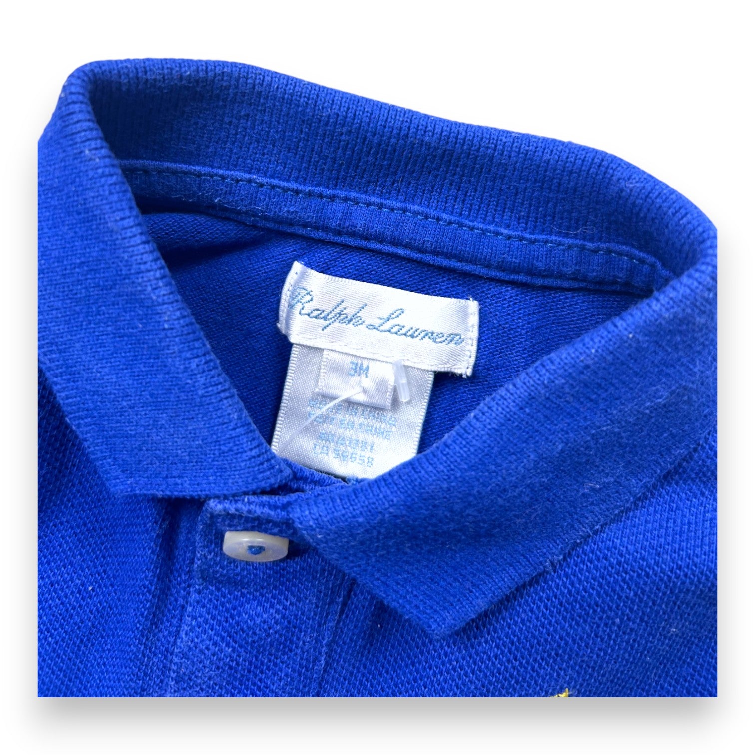 RALPH LAUREN - POLO SHIRT - BLUE - 3 MONTHS