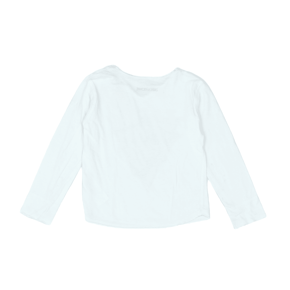 ZADIG & VOLTAIRES - Weißes T-Shirt mit Pailletten - 4 Jahre