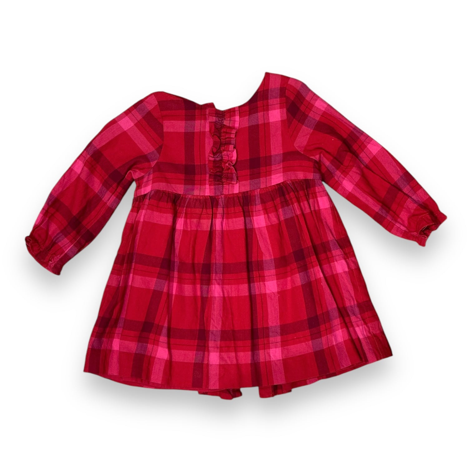 JACADI - Rosa kariertes Kleid - 18 Monate