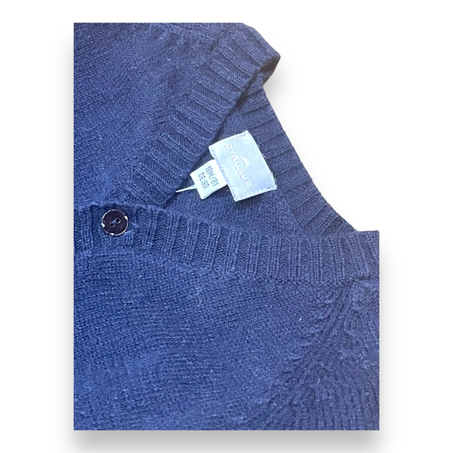 CYRILLUS - Blaue Wollstrickjacke - 18 Monate