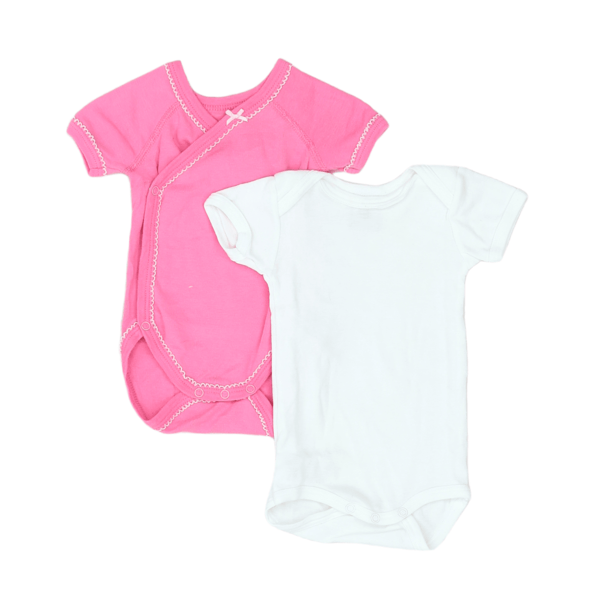 KLEINES BOOT - SET - ROSA, WEISS - 1 MONAT