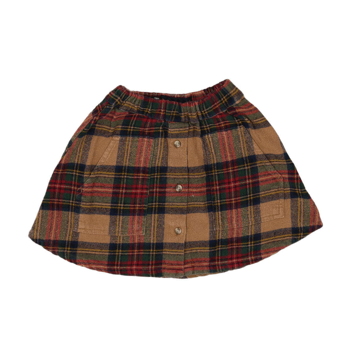 FINGER IN THE NOSE - Brauner karierter Rock - 2 Jahre