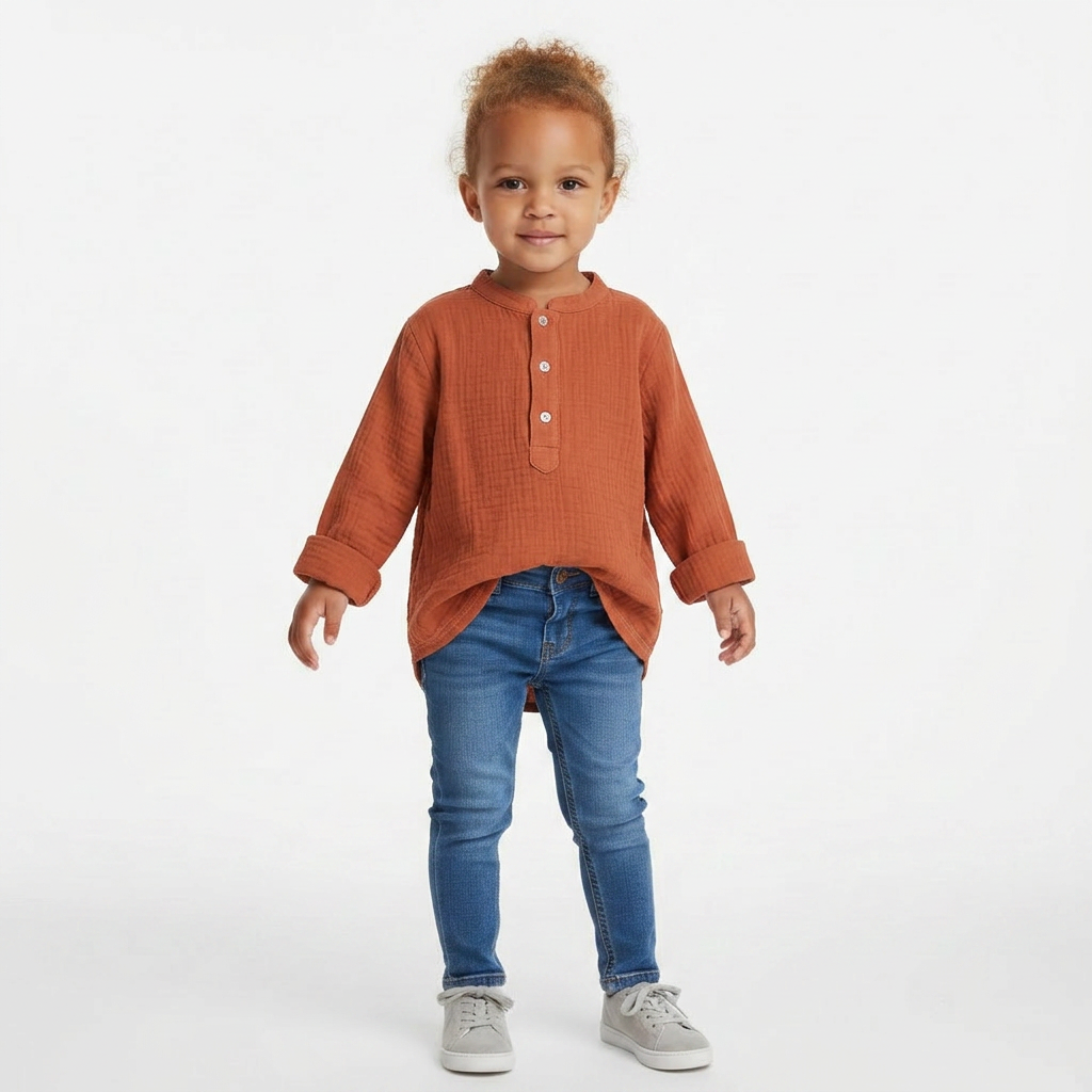 PETITE LUCETTE - BLOUSE - ORANGE - 24 MOIS