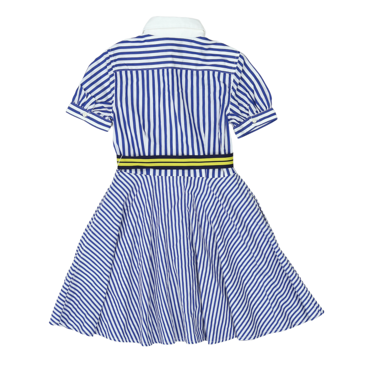 RALPH LAUREN - ROBE - BLANC, BLEU - 8 ANS