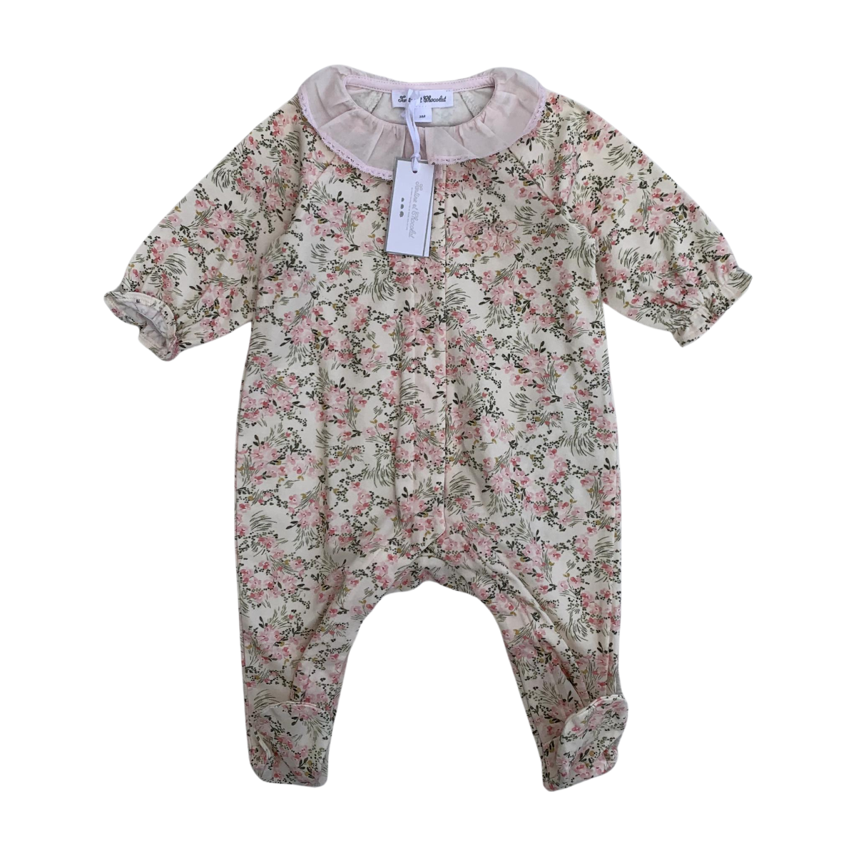 TARTINE & CHOCOLAT - PYJAMA - ROSE, VERT - 3 MOIS