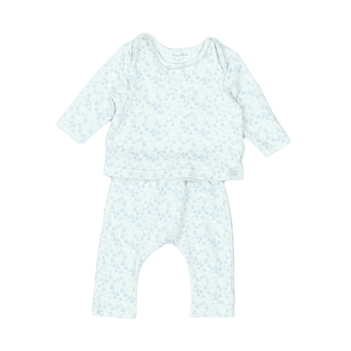 TARTINE & CHOCOLAT - PYJAMA - BLANC, BLEU - 6 MOIS