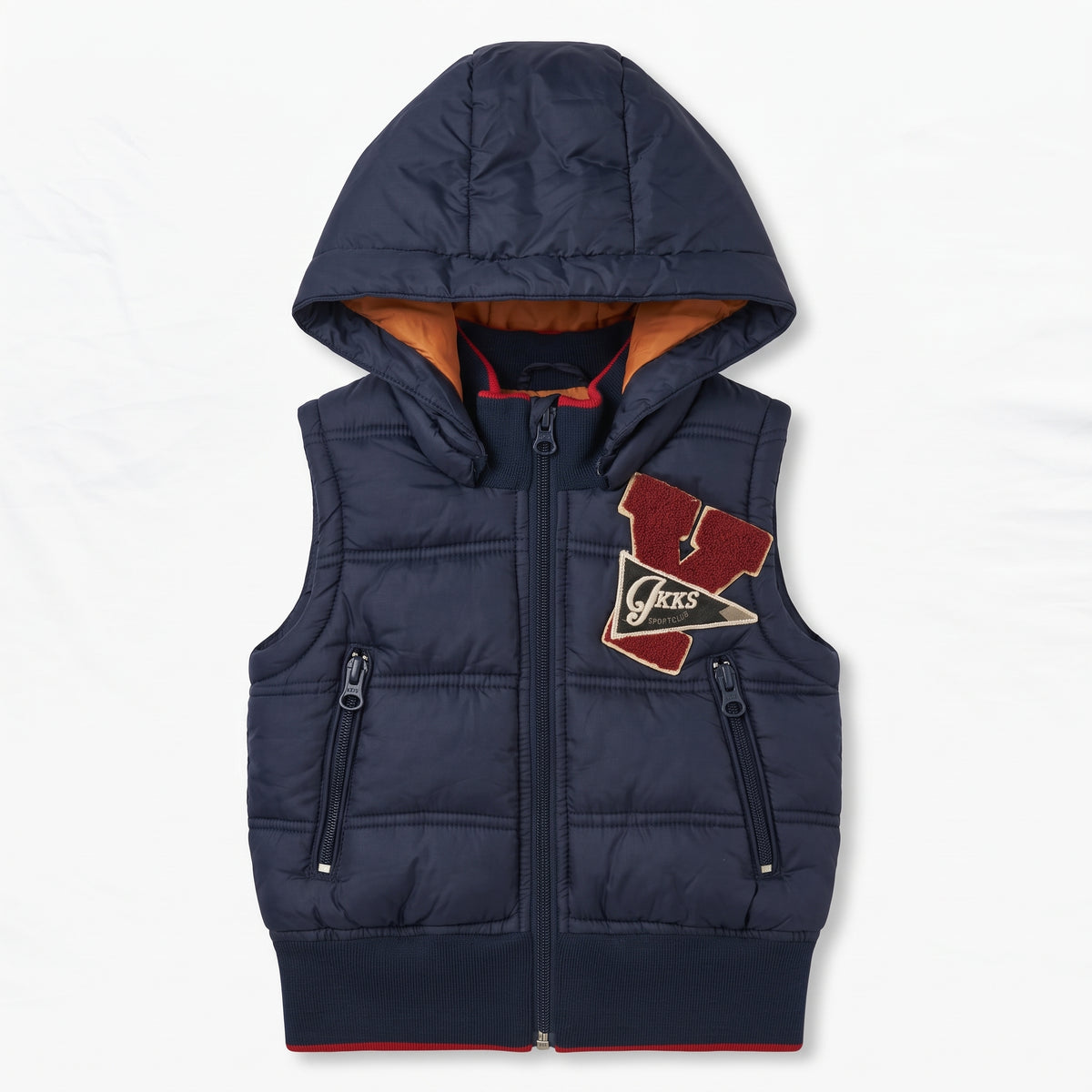 IKKS - BLOUSON SANS MANCHE - BLEU - 24 MOIS