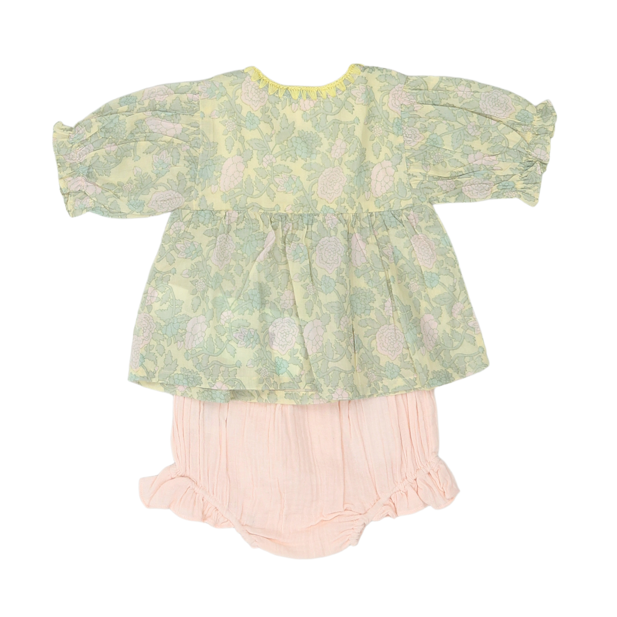 LOUIS LOUISE - ENSEMBLE - VERT, ROSE - 6 MOIS