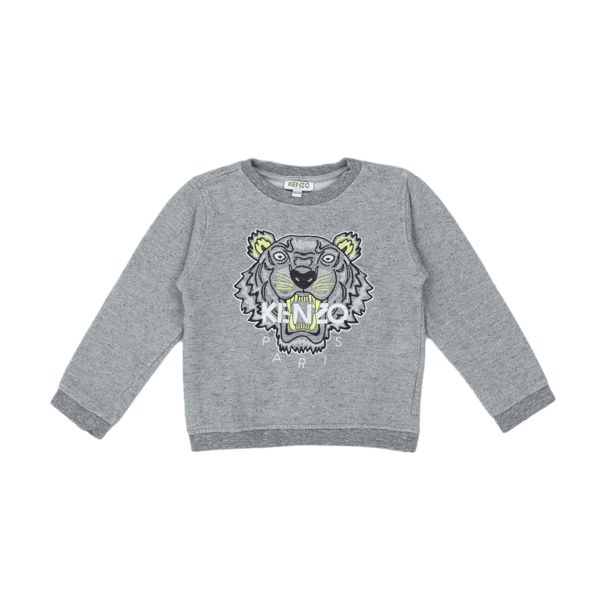 KENZO - SWEAT - GRIS, JAUNE - 4 ANS