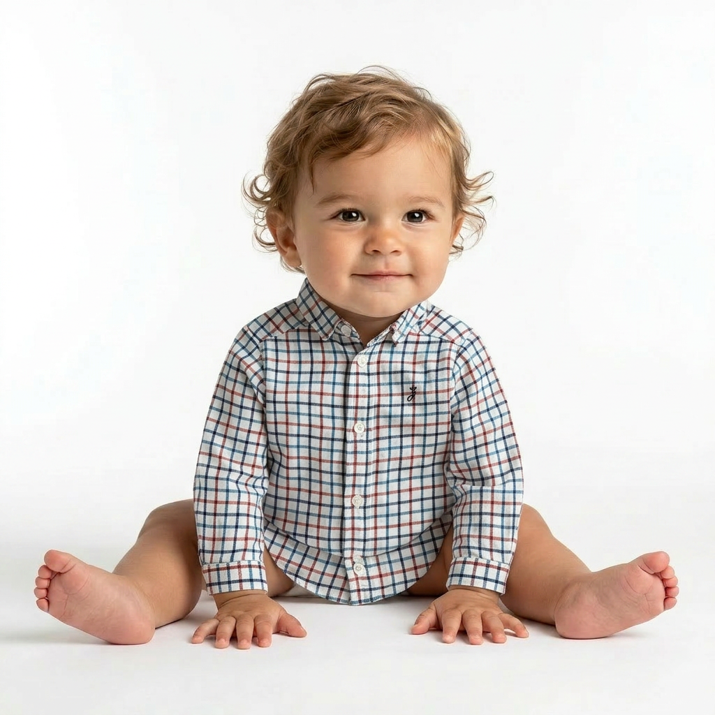 JACADI - CHEMISE - BLANC, VERT - 12 MOIS