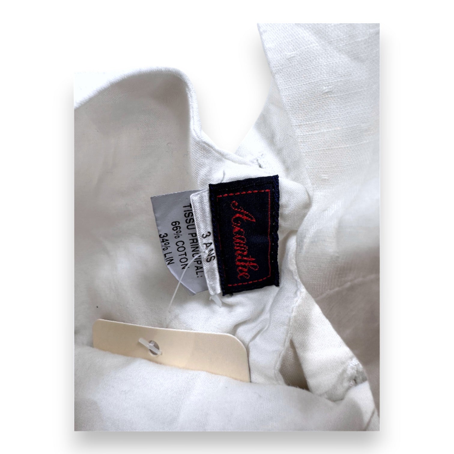 ACANTHE - Weißes Leinenkleid - 3 Jahre