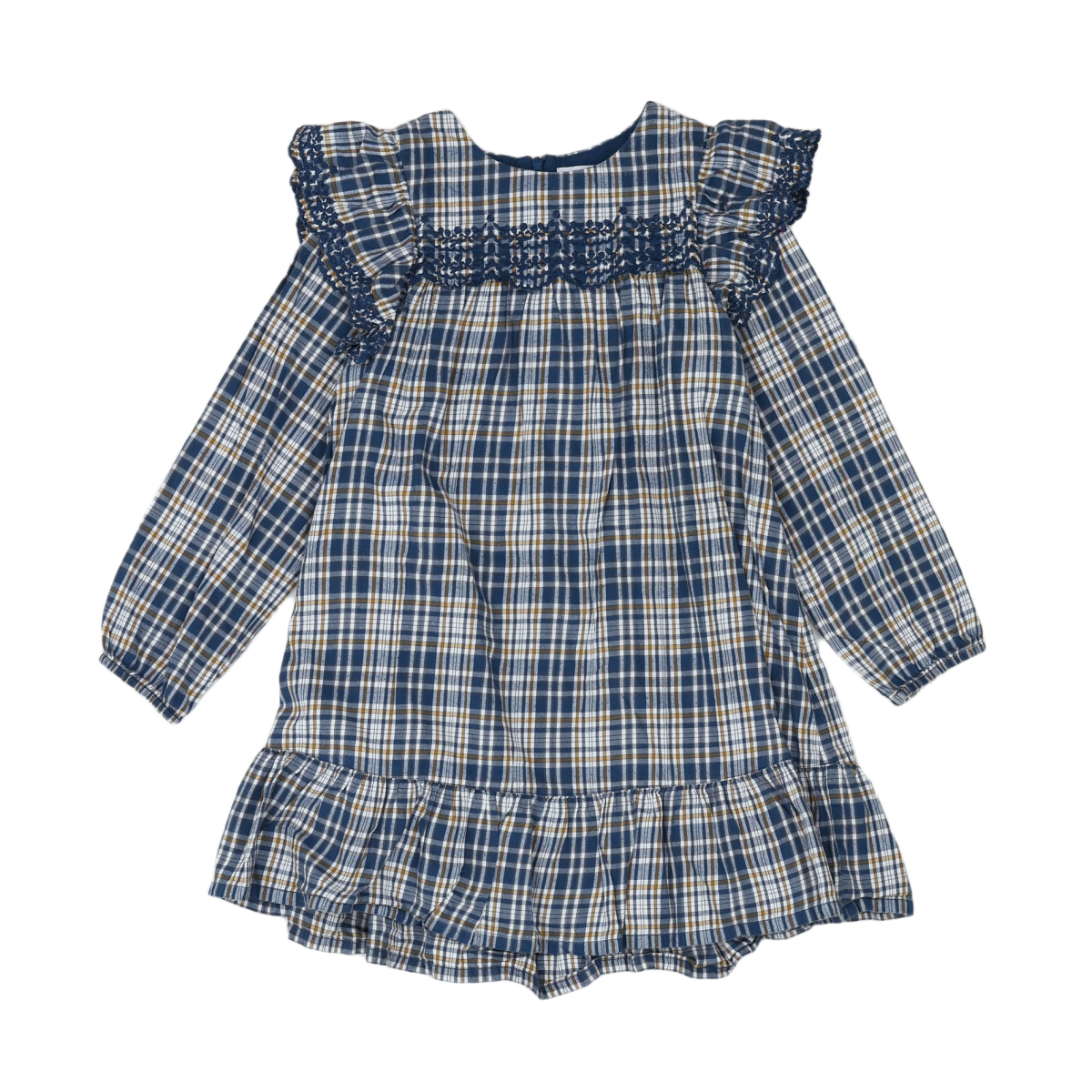 TARTINE & CHOCOLAT - ROBE - BLEU, MARRON - 8 ANS