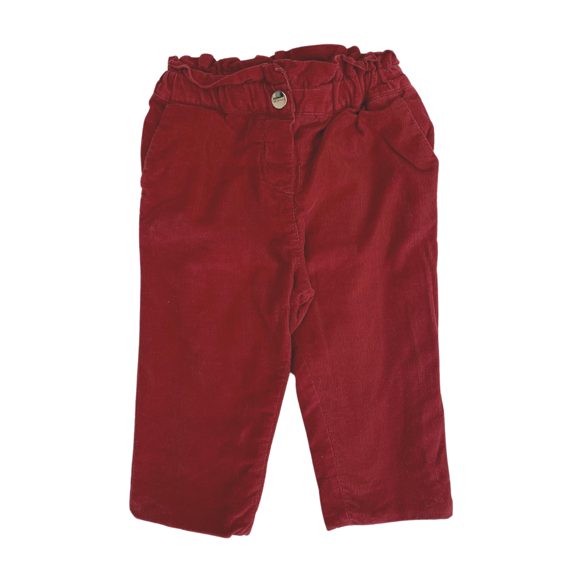 JACADI - PANTALON - ROUGE - 12 MOIS