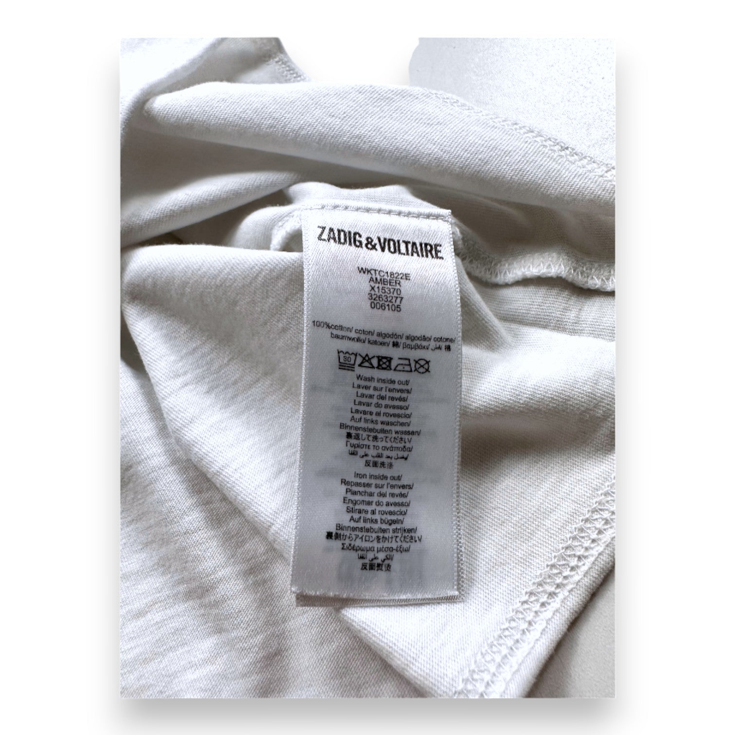 ZADIG & VOLTAIRE - T-SHIRT - WEISS - 8 JAHRE