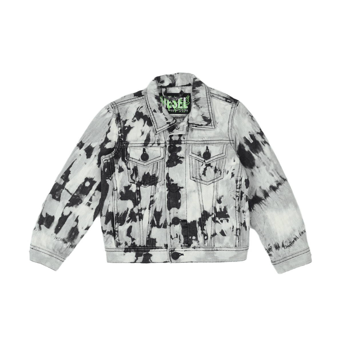 DIESEL - VESTE EN JEAN - GRIS, NOIR - 4 ANS