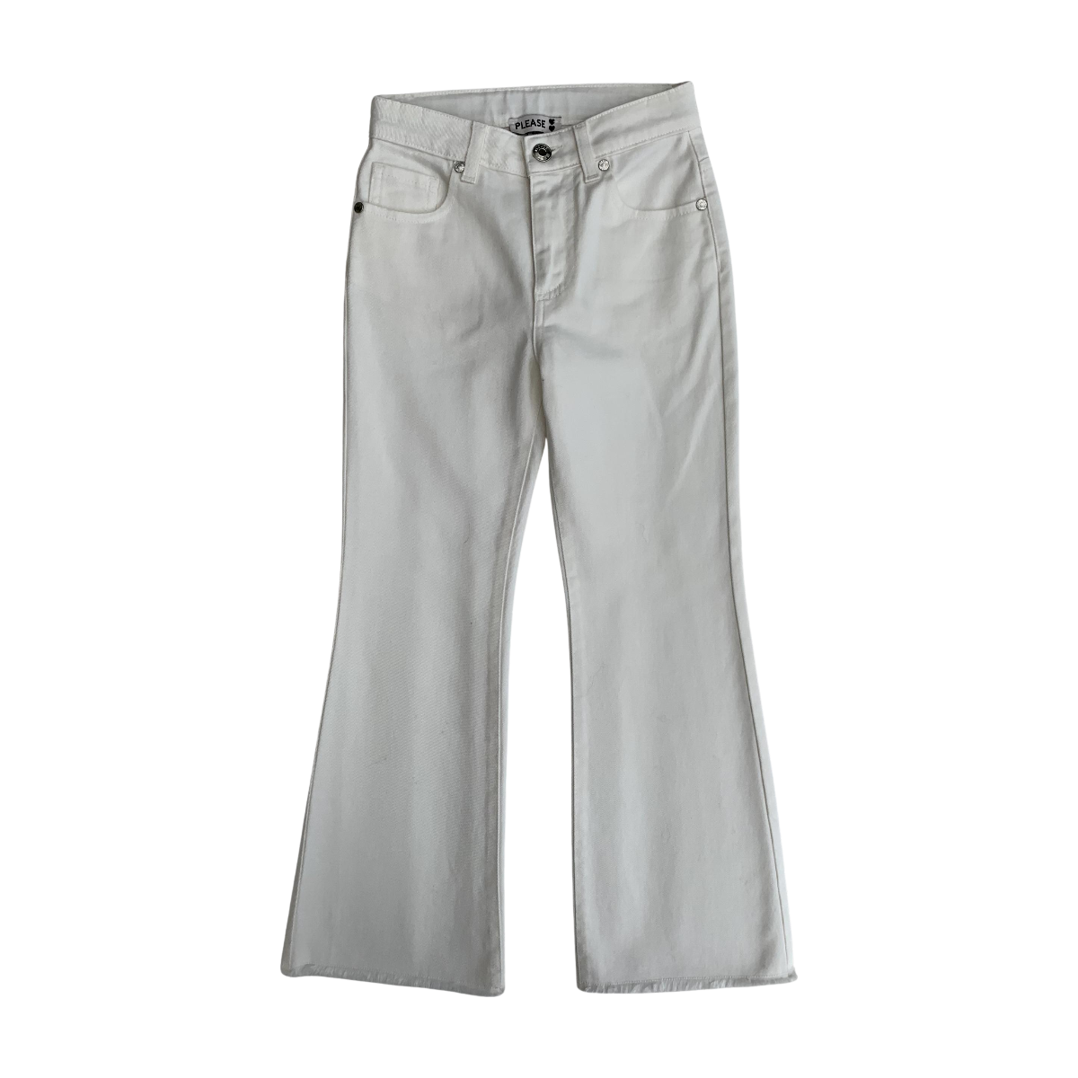 PLEASE LUXURY - PANTALON - BLANC - 8 ANS