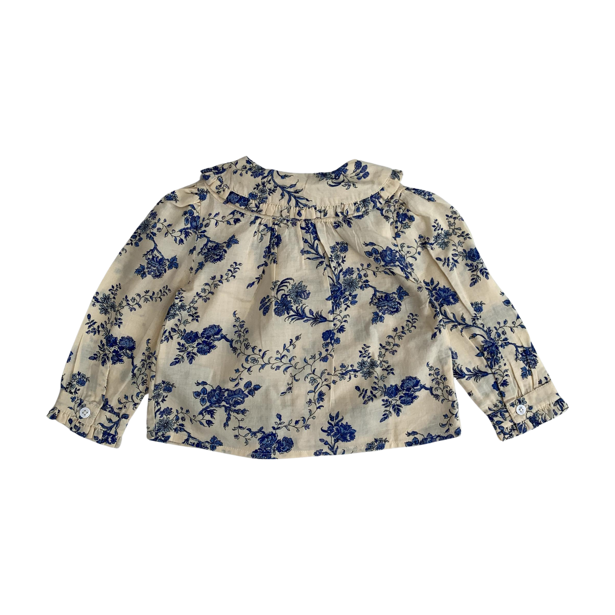 EMILE & IDA - BLOUSE - BEIGE, BLEU - 6 MOIS