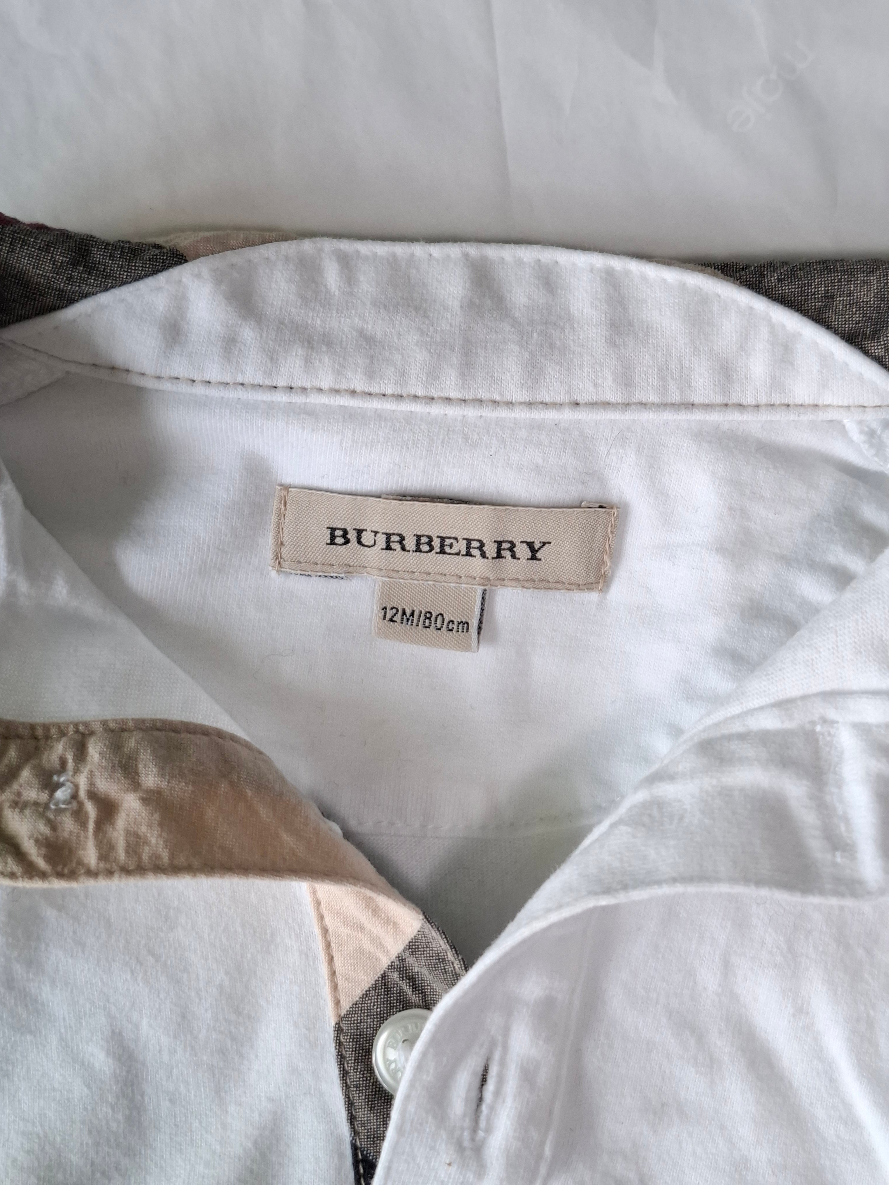 BURBERRY - POLO - WHITE - 12 MONTHS