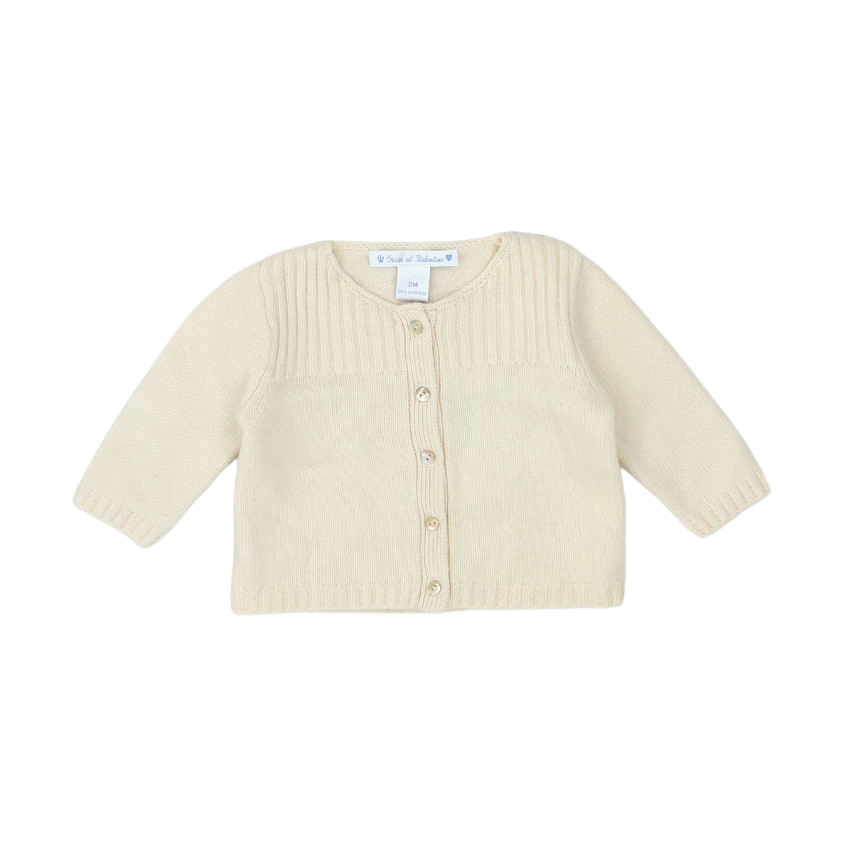 OSCAR ET VALENTINE - CARDIGAN - BLANC - 3 MOIS