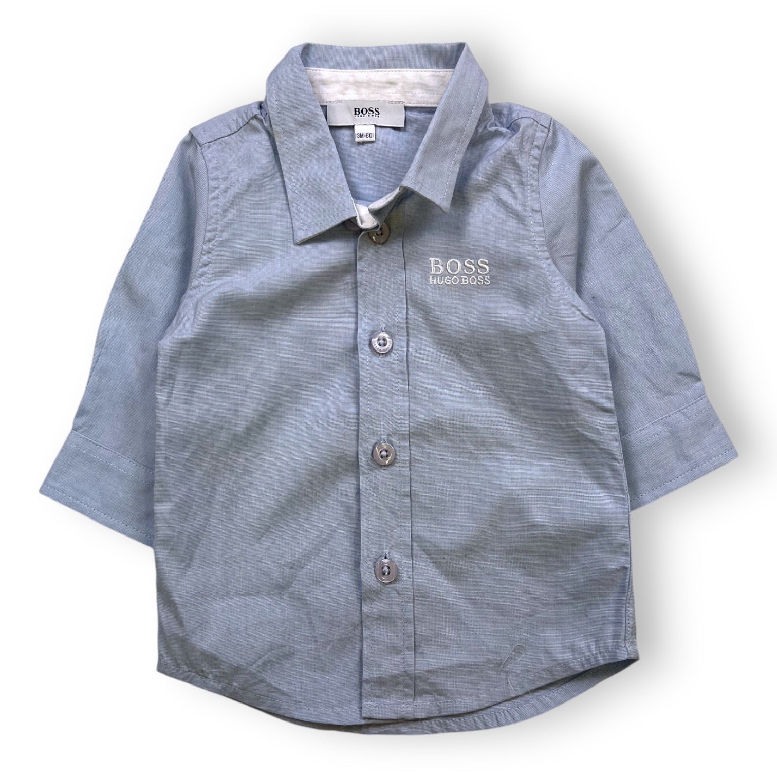 HUGO BOSS - CHEMISE - BLEU - 3 MOIS