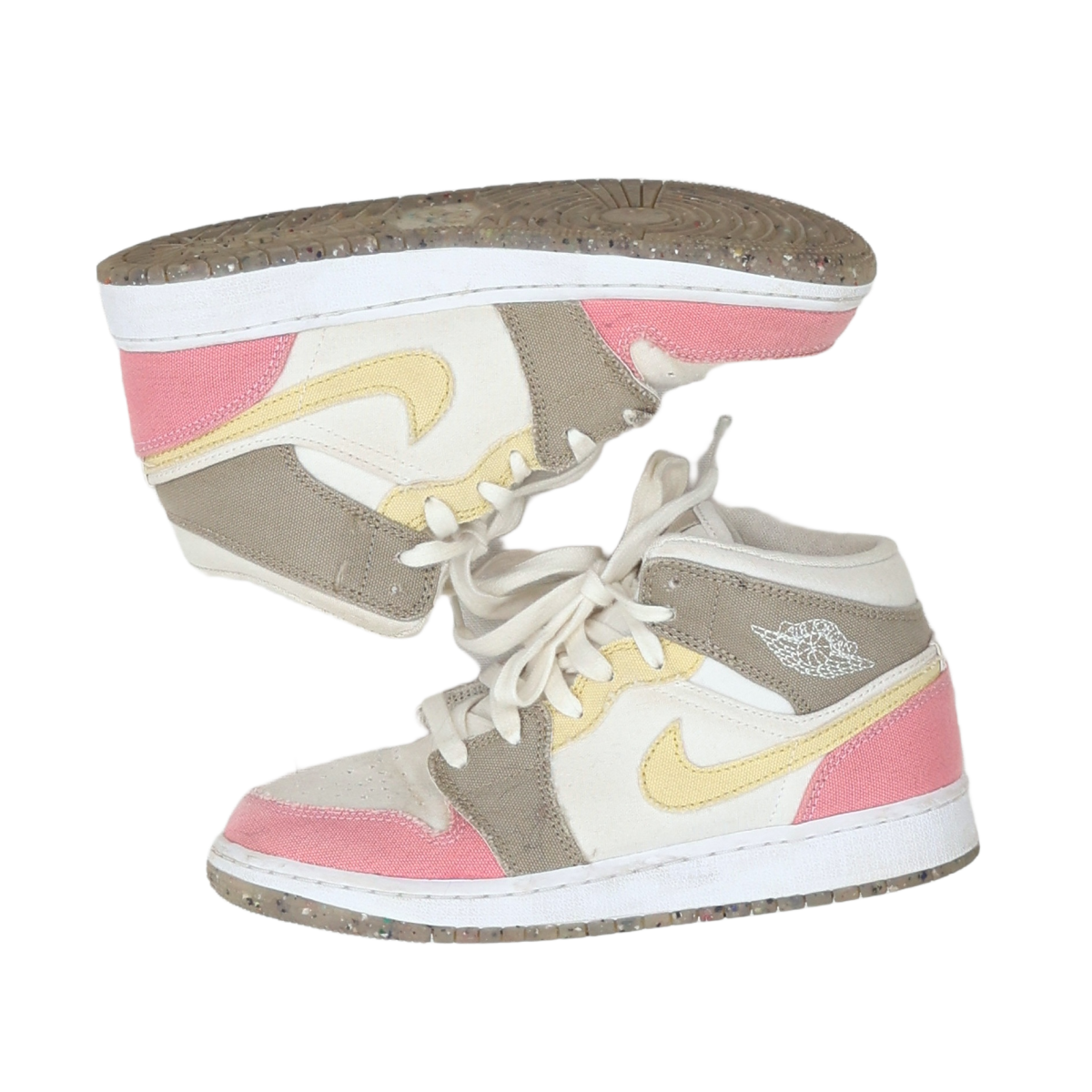 NIKE - BASKETS - BLANC, ROSE - 36