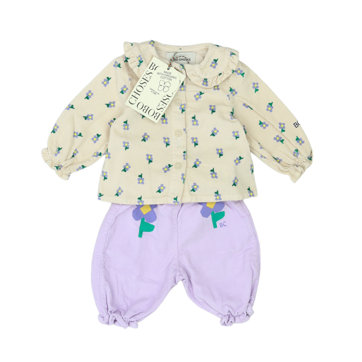 BOBO CHOSES - ENSEMBLE - VIOLET, BEIGE - 3 MOIS