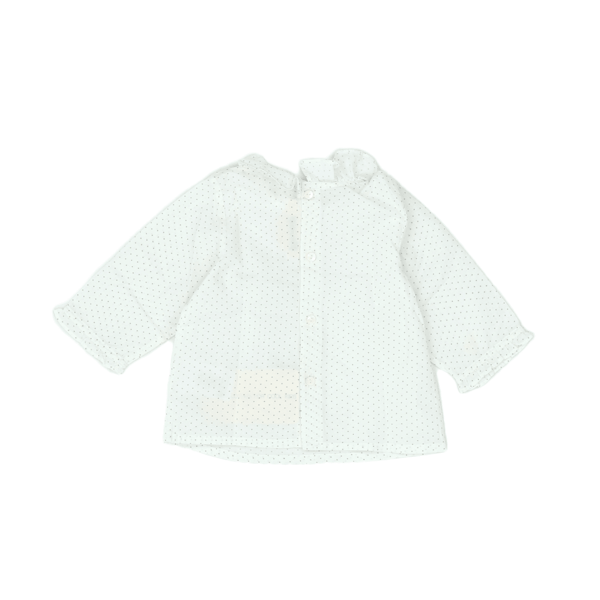 BONPOINT - BLOUSE - BLANC, MARRON - 6 MOIS