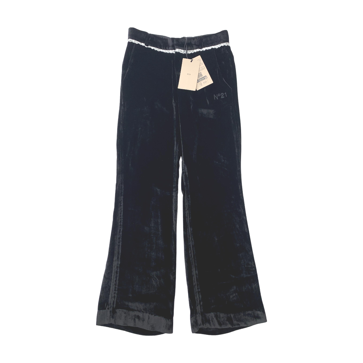 N21 LUXE - PANTALON - NOIR - 10 ANS