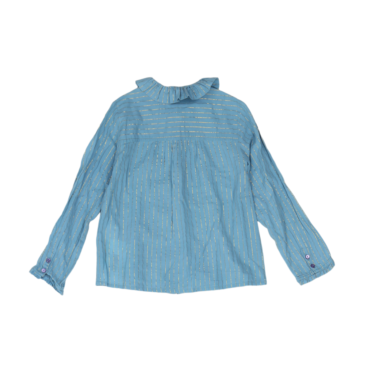 CYRILLUS - BLOUSE - BLEU, OR - 8 ANS