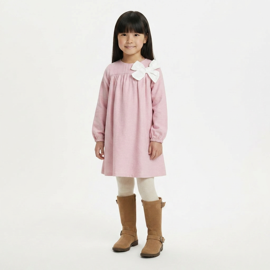 LOLA PALACIOS - ROBE - ROSE - 6 ANS