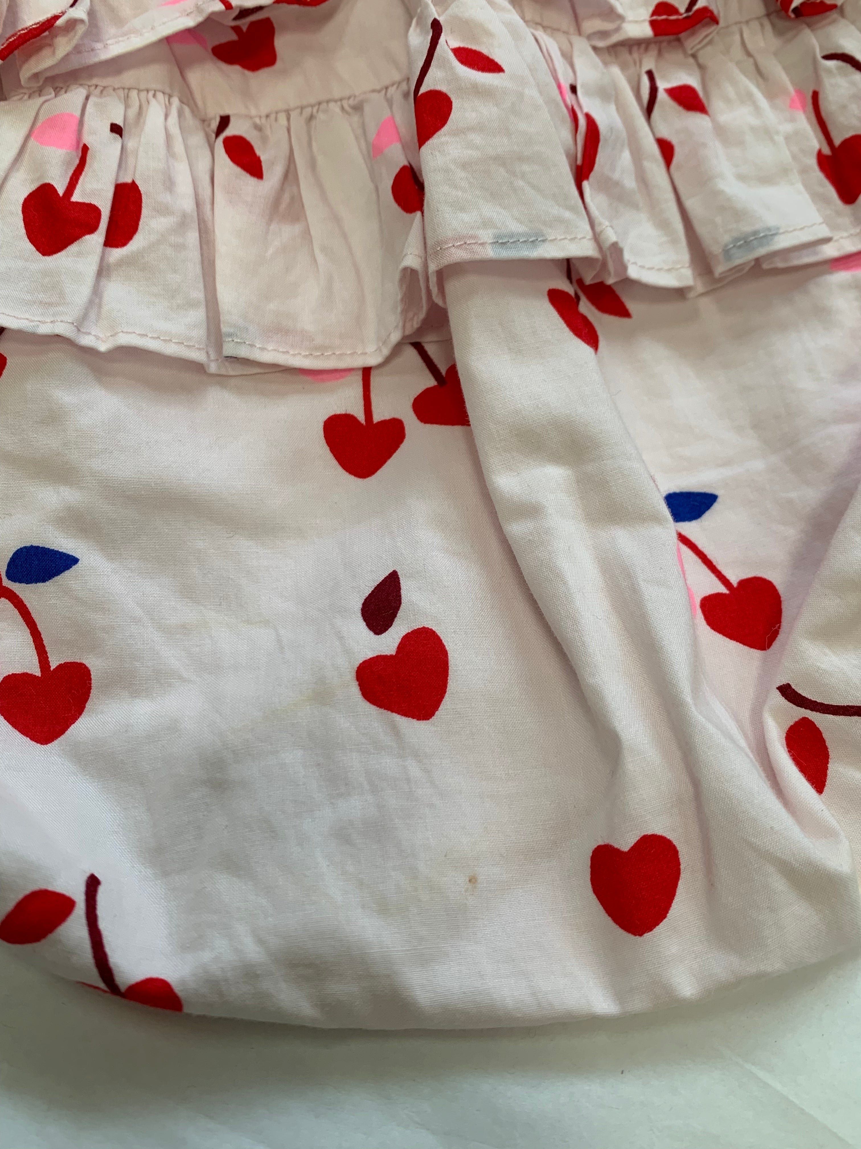 JACADI - SET - WHITE, RED - 6 MONTHS