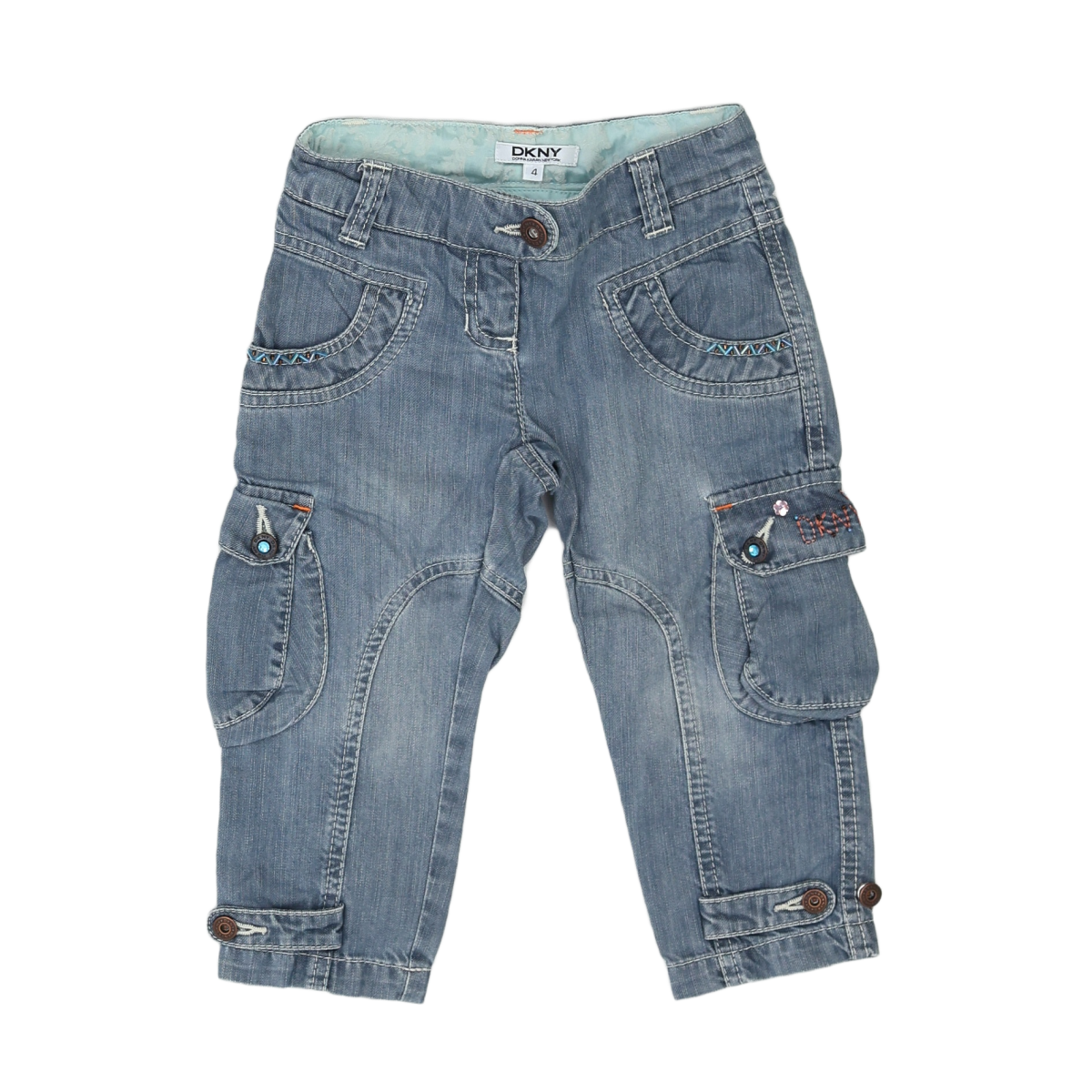DKNY - PANTALON - BLEU - 4 ANS