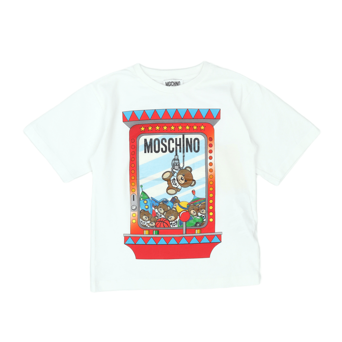 MOSCHINO - T-SHIRT - BLANC - 6 ANS