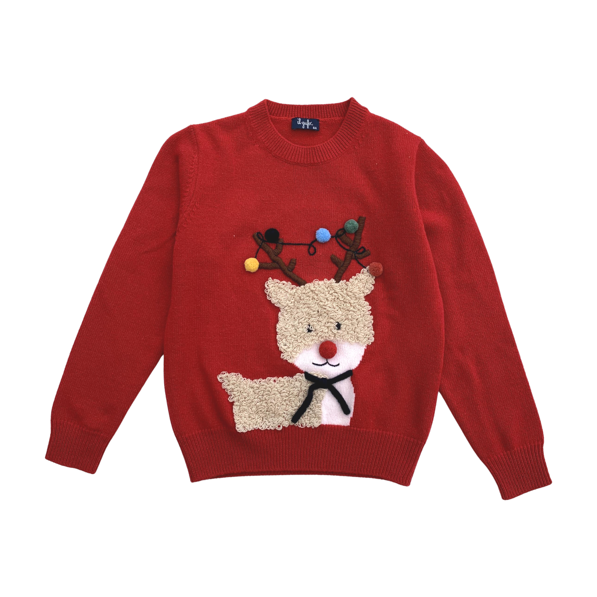IL GUFO - PULL - ROUGE - 8 ANS