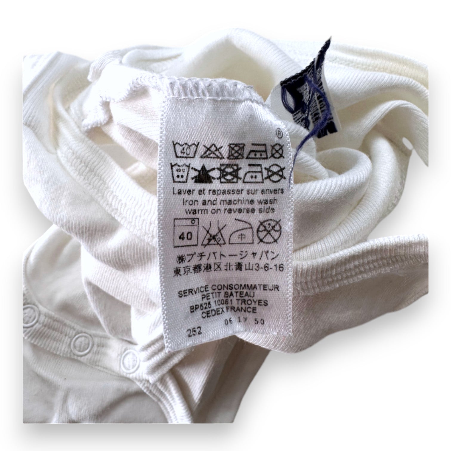 LITTLE BOAT - BODY - WHITE - 3 MONTHS