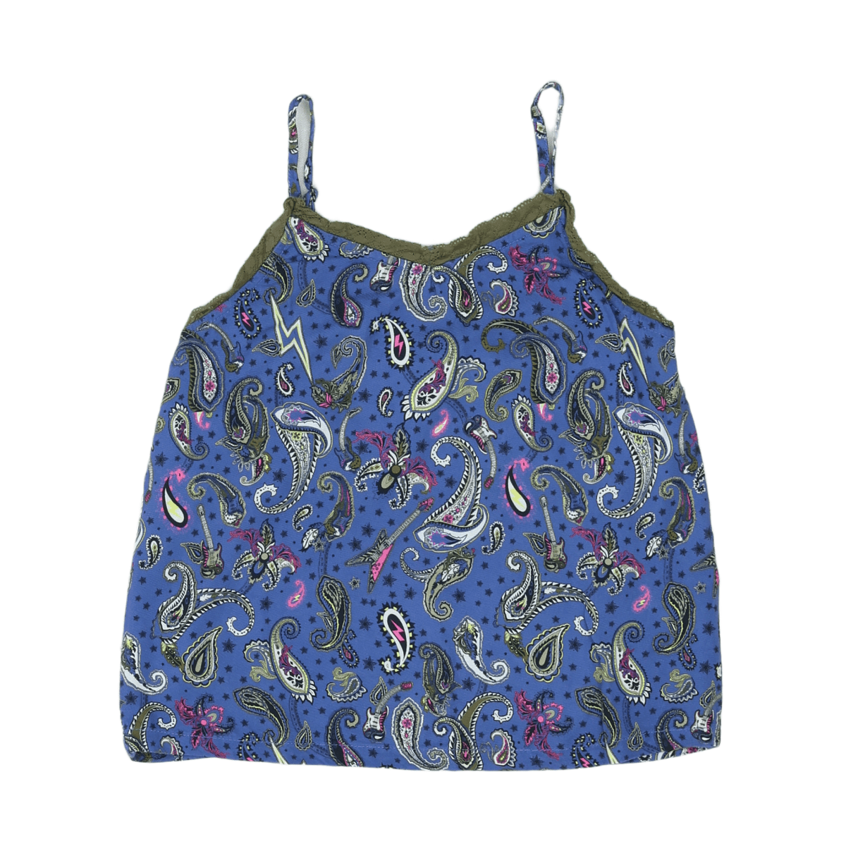 ZADIG & VOLTAIRE - DÉBARDEUR - BLEU, MULTICOLORE - 6 ANS