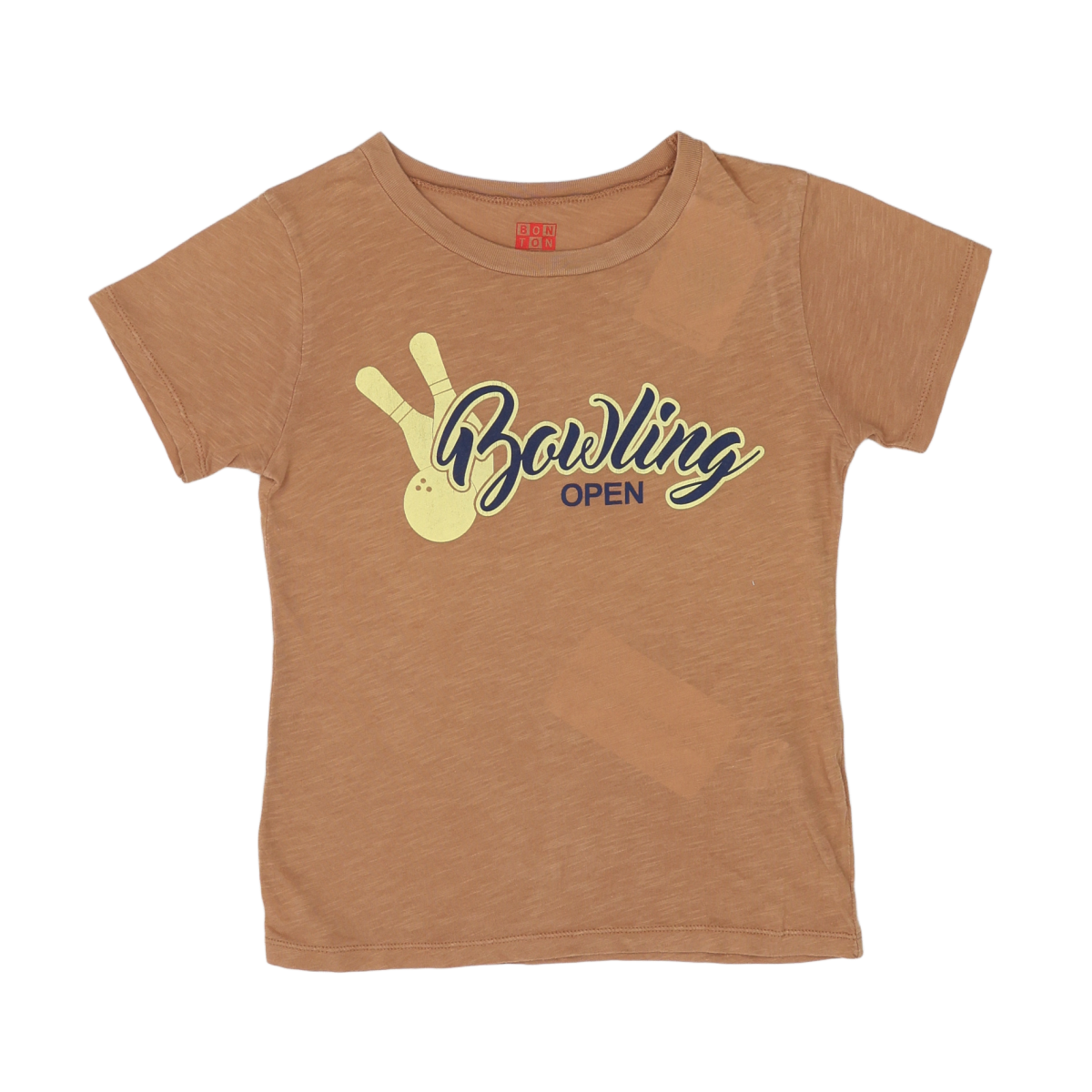 BONTON - T-SHIRT - MARRON - 6 ANS