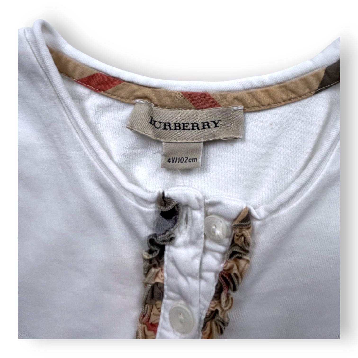 BURBERRY - T-SHIRT - WEISS - 4 JAHRE
