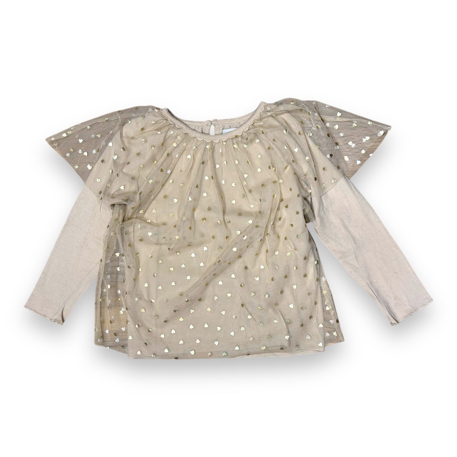 STELLA MCCARTNEY – BEIGE, GOLDENE BLUSE – 6 JAHRE