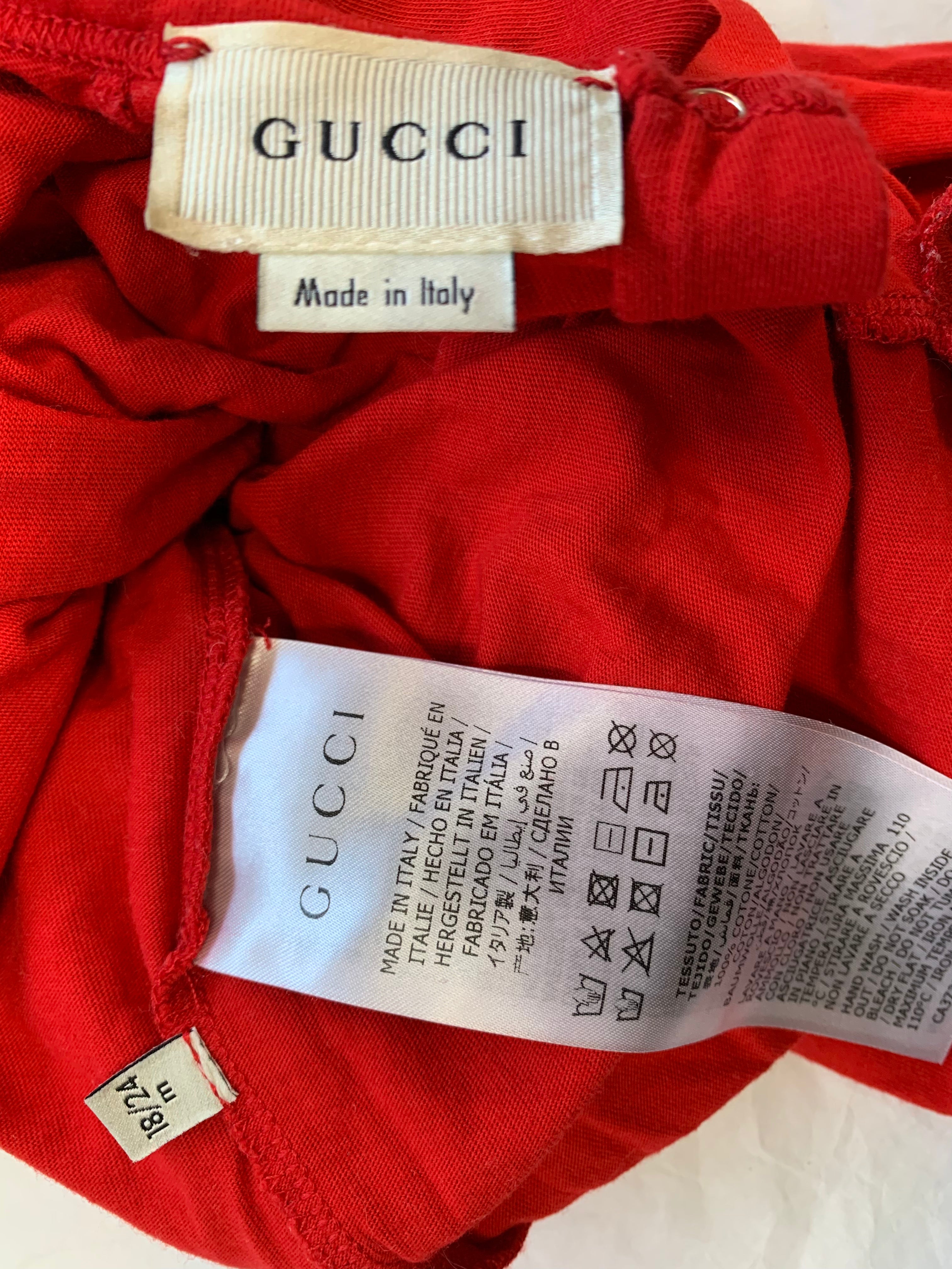 GUCCI - PYJAMA - ROUGE - 18 MOIS