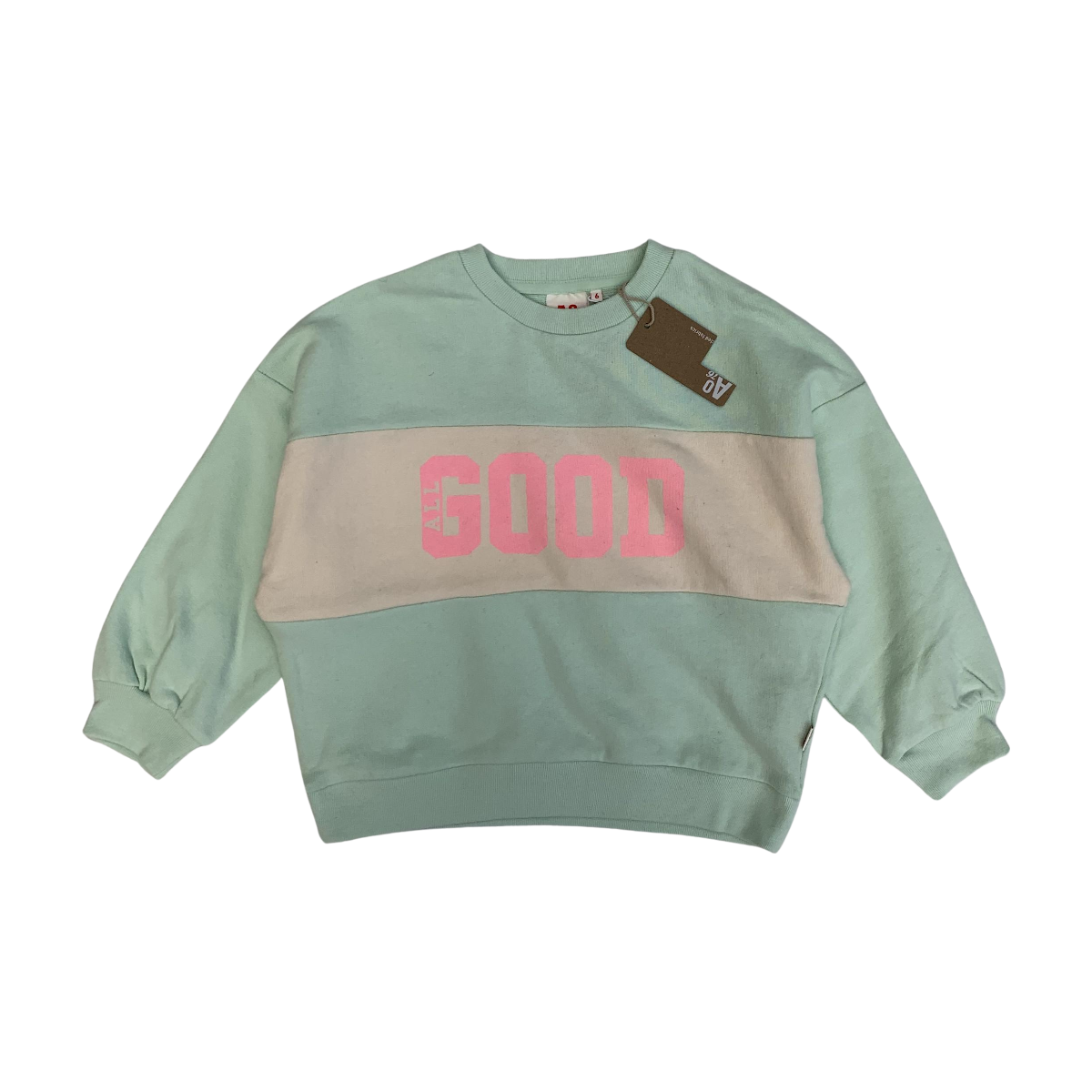 AMERICAN OUTFITTERS - PULL - VERT, ROSE - 6 ANS