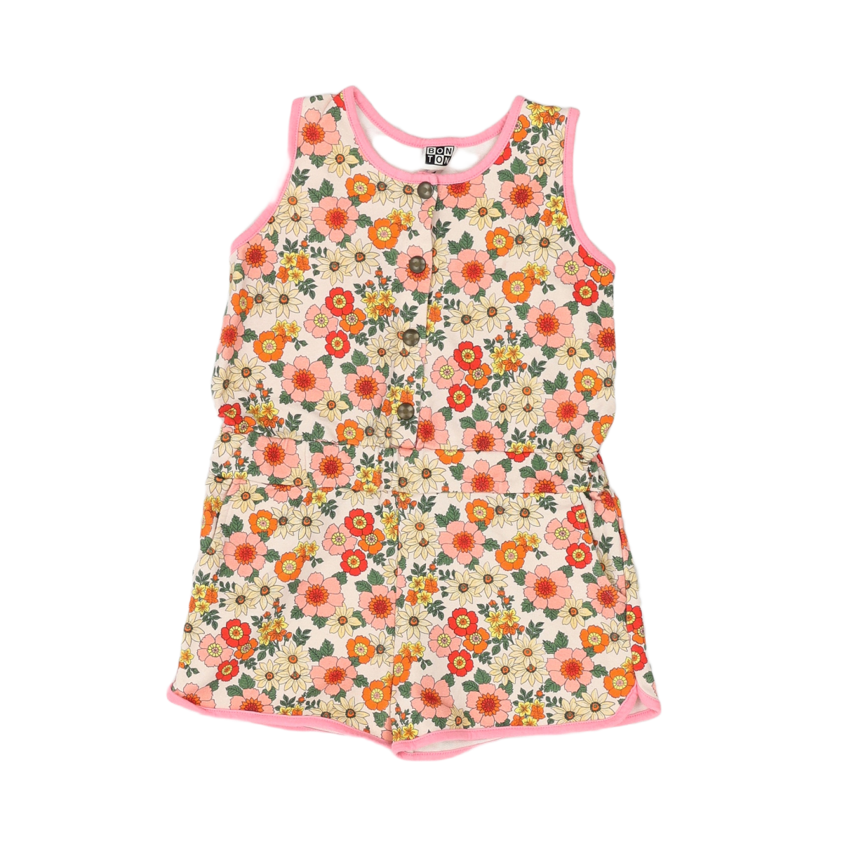 BONTON - COMBISHORT - ROSE, MULTICOLORE - 4 ANS