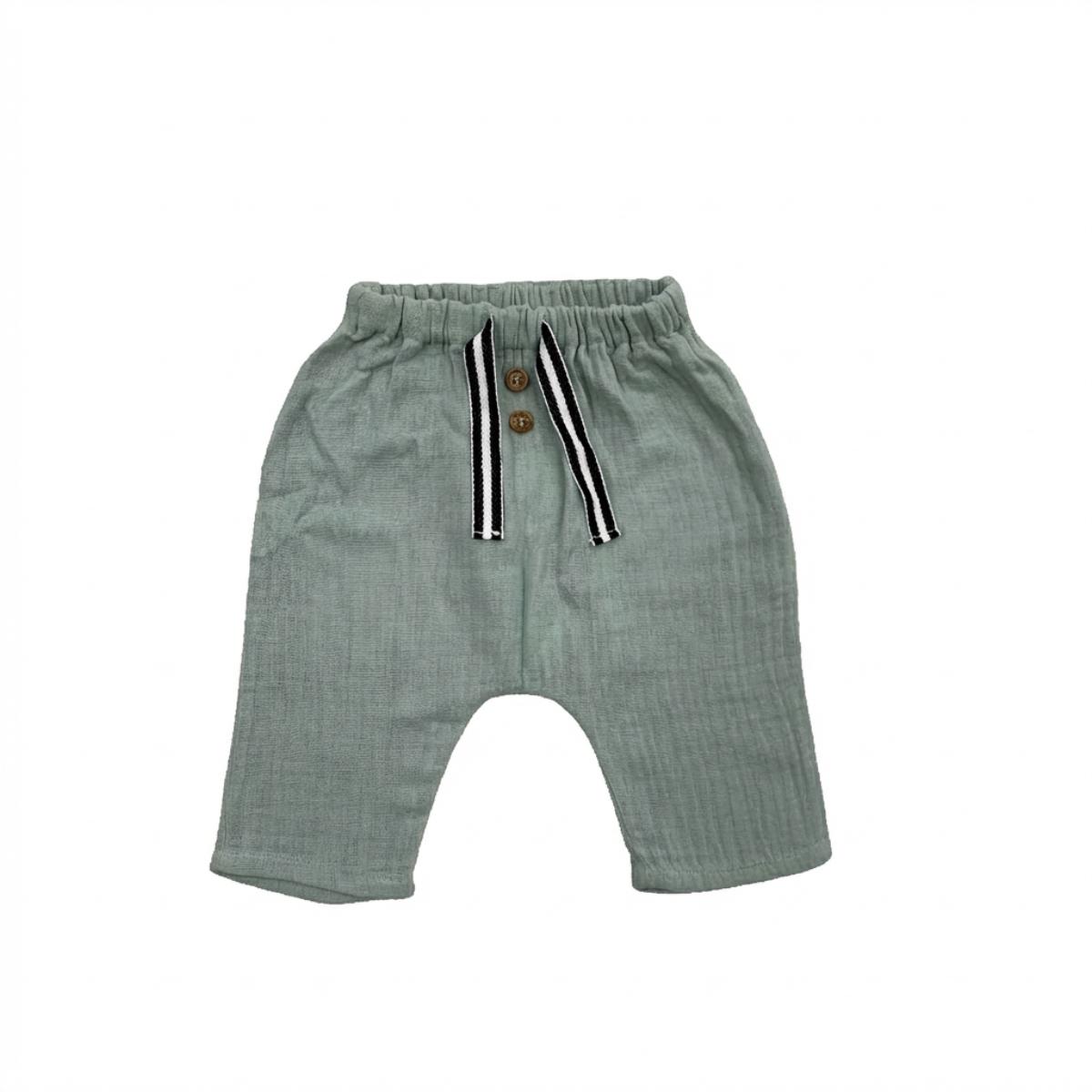 PETITE LUCETTE - PANTALON - VERT - 3 MOIS