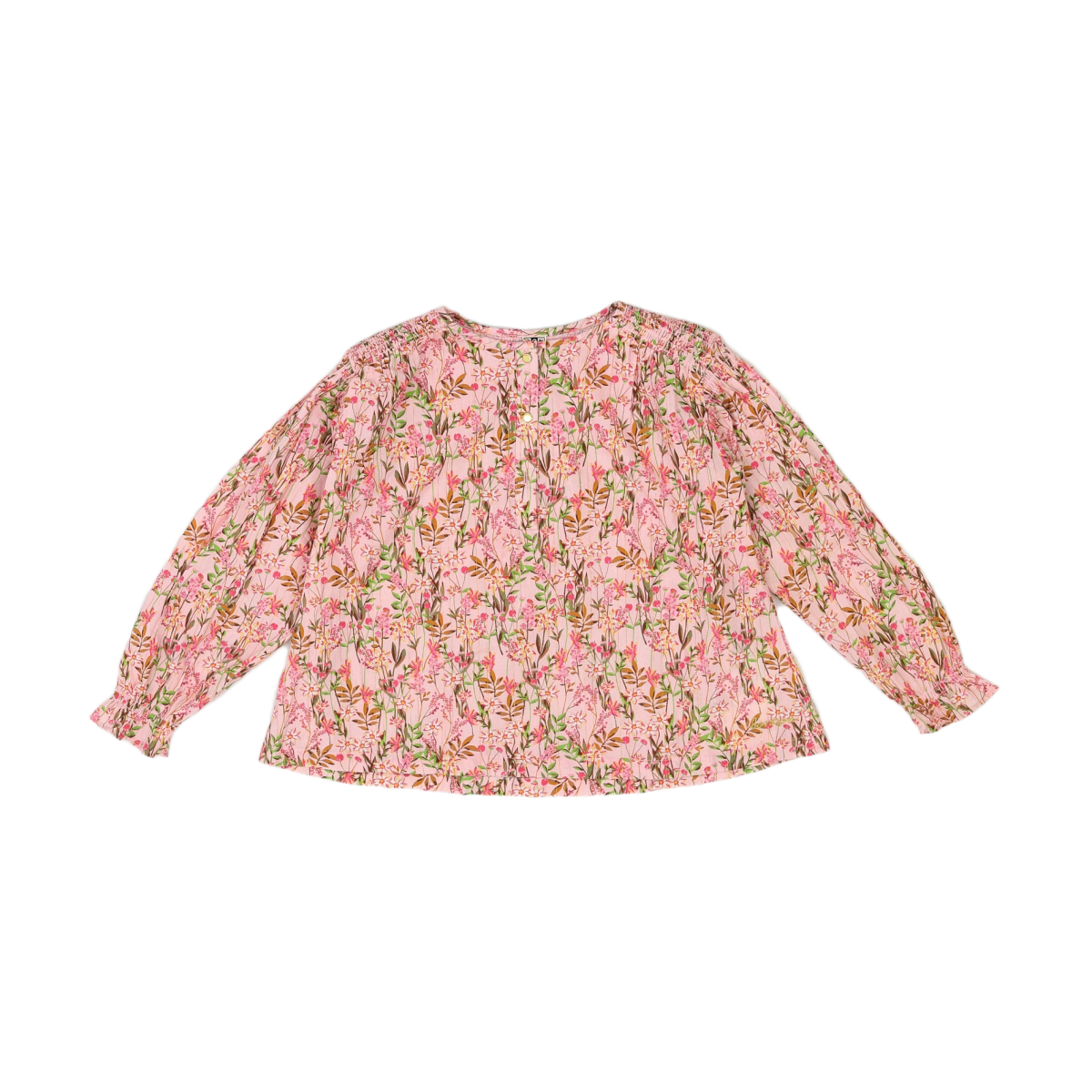 BONTON - CHEMISE - ROSE, VERT - 10 ANS